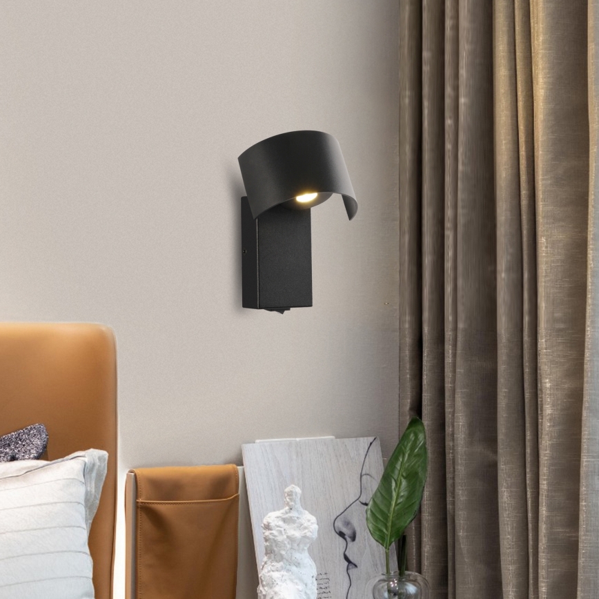 Brilagi - LED Stenska svetilka VASTO LED/3W/230V črna