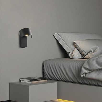 Brilagi - LED Stenska svetilka VASTO LED/3W/230V črna