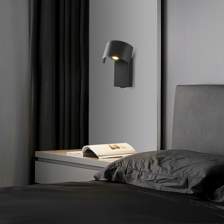 Brilagi - LED Stenska svetilka VASTO LED/3W/230V črna