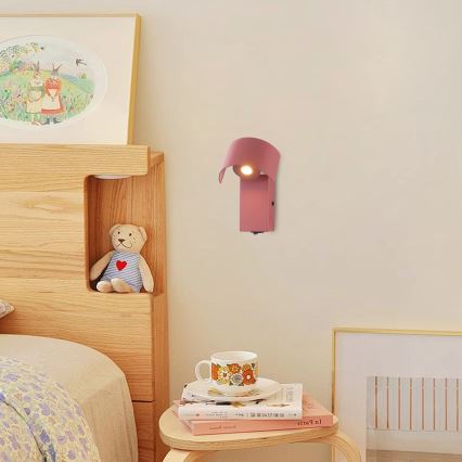 Brilagi - LED Stenska svetilka VASTO LED/3W/230V rdeča bordo