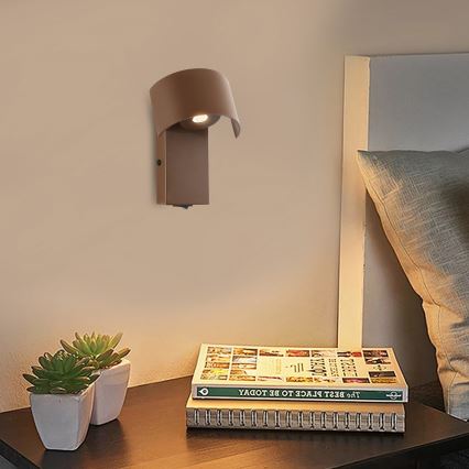 Brilagi - LED Stenska svetilka VASTO LED/3W/230V rjava