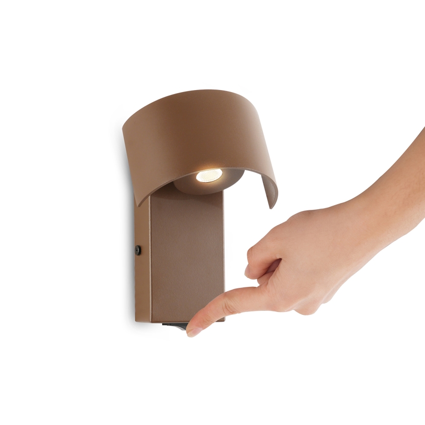 Brilagi - LED Stenska svetilka VASTO LED/3W/230V rjava