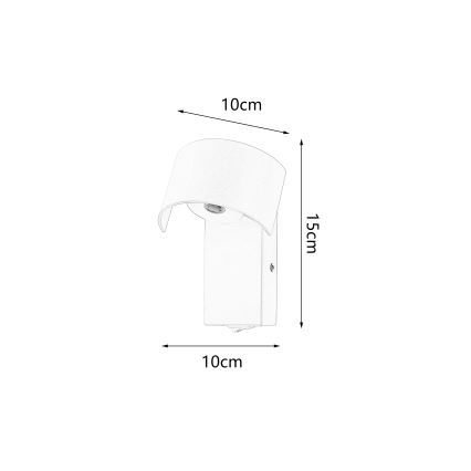 Brilagi - LED Stenska svetilka VASTO LED/3W/230V rjava