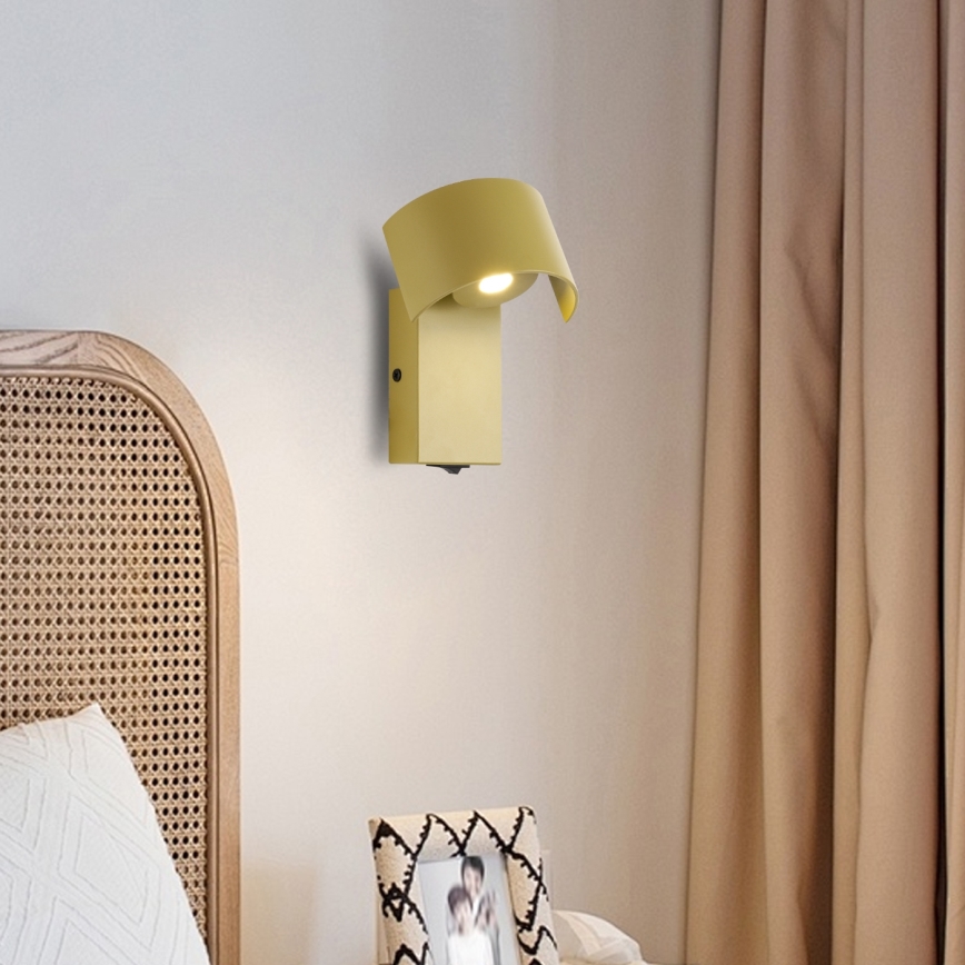 Brilagi - LED Stenska svetilka VASTO LED/3W/230V rumena
