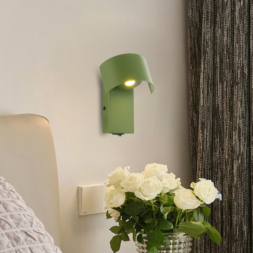 Brilagi - LED Stenska svetilka VASTO LED/3W/230V zelena