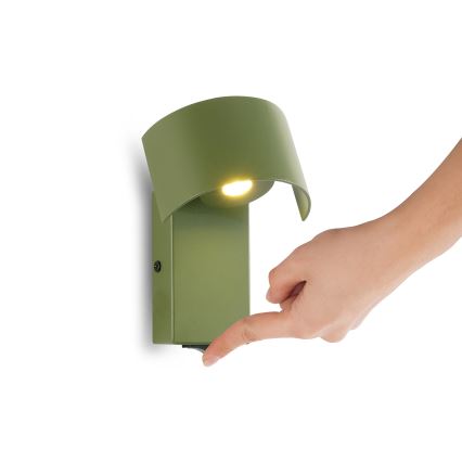 Brilagi - LED Stenska svetilka VASTO LED/3W/230V zelena