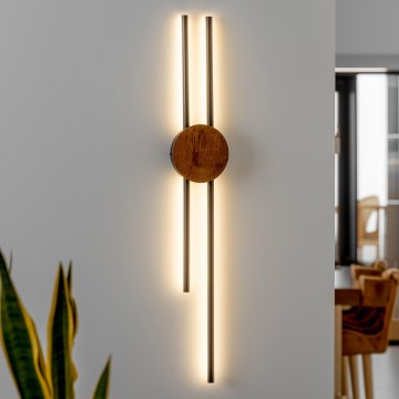 Brilagi - LED Stenska svetilka WOODY COLLINE LED/15W/230V 80 cm hrast češnja