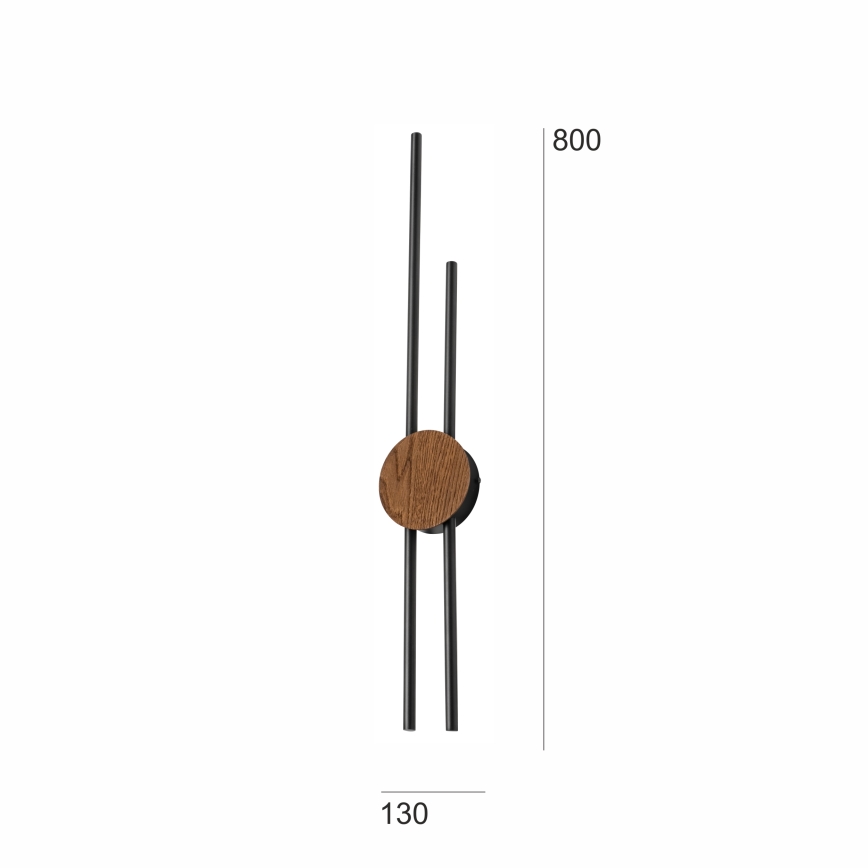 Brilagi - LED Stenska svetilka WOODY COLLINE LED/15W/230V 80 cm hrast češnja