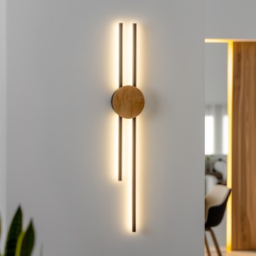 Brilagi - LED Stenska svetilka WOODY COLLINE LED/15W/230V 80 cm hrast