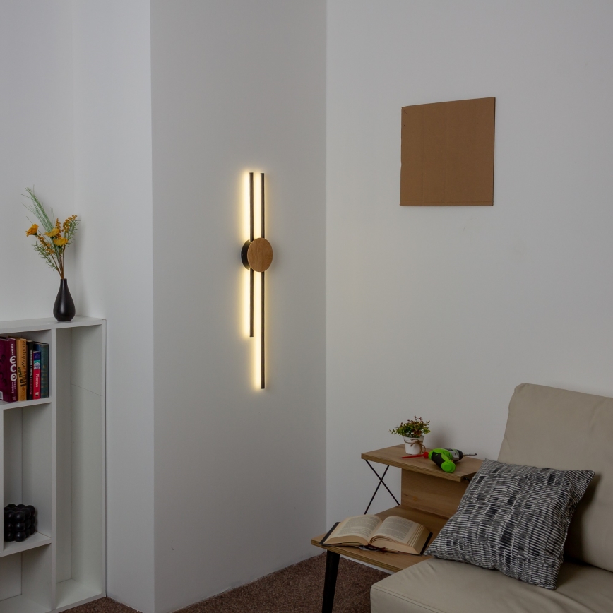 Brilagi - LED Stenska svetilka WOODY COLLINE LED/15W/230V 80 cm hrast
