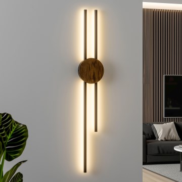 Brilagi - LED Stenska svetilka WOODY COLLINE LED/15W/230V 80 cm hrast oreh