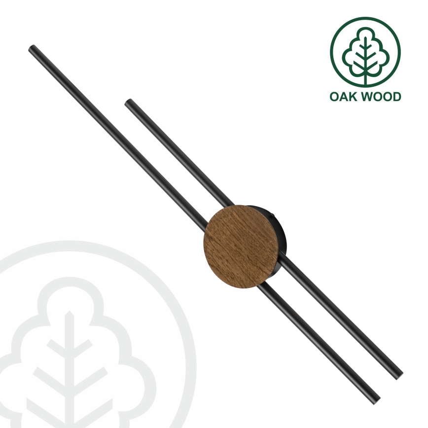 Brilagi - LED Stenska svetilka WOODY COLLINE LED/15W/230V 80 cm hrast oreh