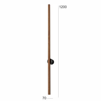 Brilagi - LED Stenska svetilka WOODY LINE LED/12W/230V 120 cm hrast češnja