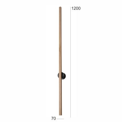 Brilagi - LED Stenska svetilka WOODY LINE LED/12W/230V 120 cm hrast