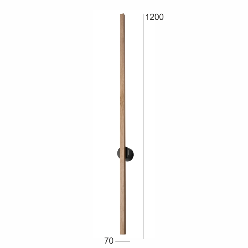 Brilagi - LED Stenska svetilka WOODY LINE LED/12W/230V 120 cm hrast