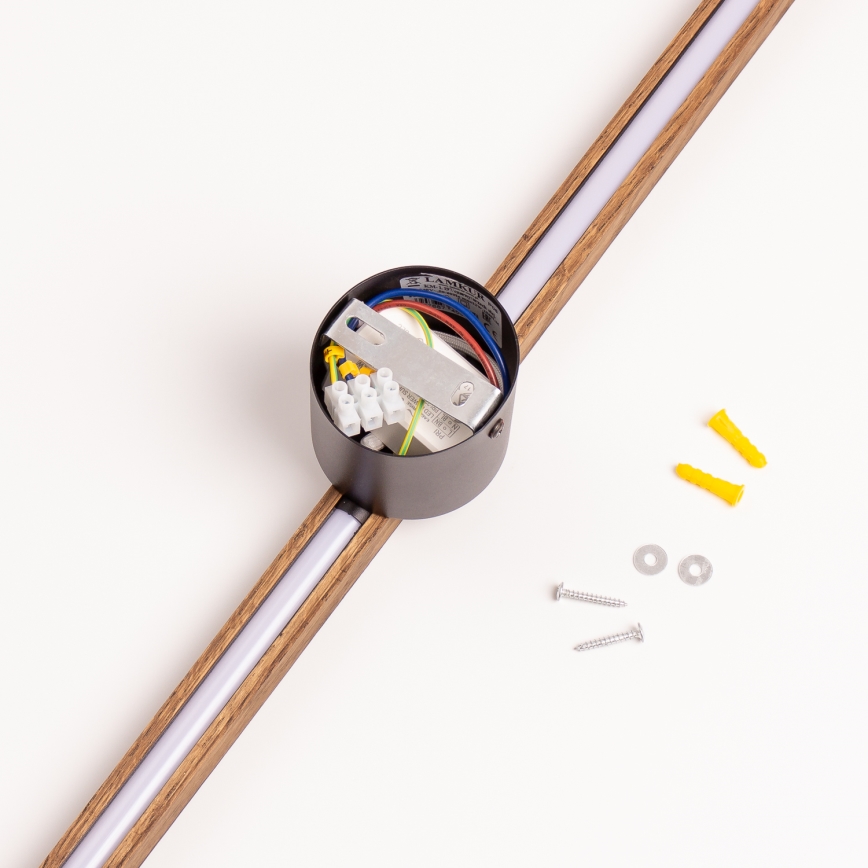 Brilagi - LED Stenska svetilka WOODY LINE LED/12W/230V 120 cm hrast oreh