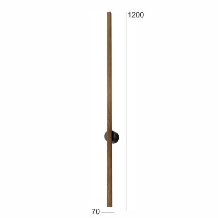 Brilagi - LED Stenska svetilka WOODY LINE LED/12W/230V 120 cm hrast oreh