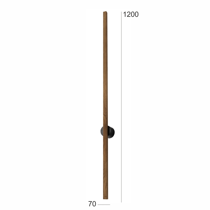 Brilagi - LED Stenska svetilka WOODY LINE LED/12W/230V 120 cm hrast oreh