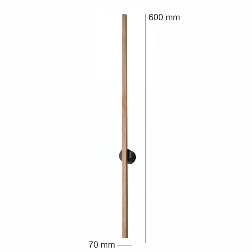 Brilagi - LED stenska svetilka WOODY LINE LED/7W/230V 4000K 60 cm hrast