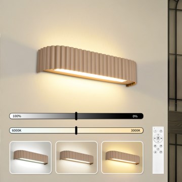 BRILAGI - LED stenska svetilka z zatemnitvijo FALCON MODERN LED/14W/230V 3000-6000K 40 cm v bež barvi + daljinski upravljalnik