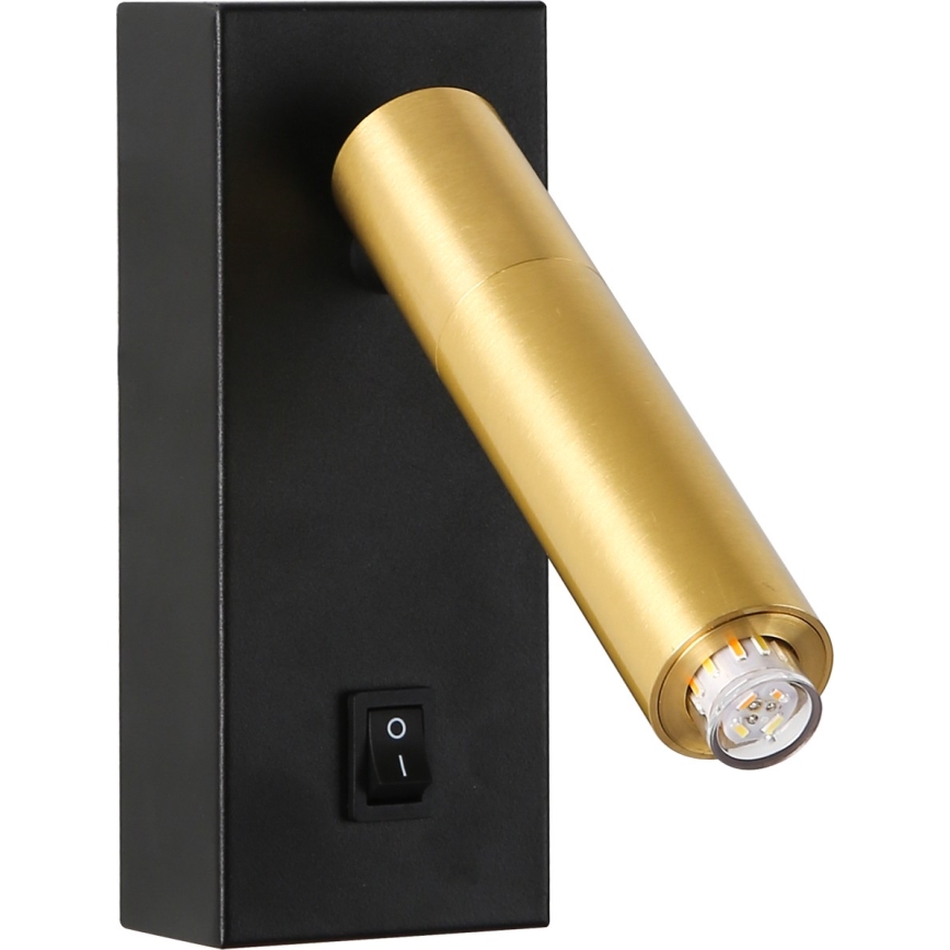 Brilagi - LED Stenski reflektor MAYA 1xG9/4W/230V črna/zlata