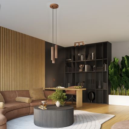 Brilagi - LED stensko reflektorsko svetilo CRESTO 1xGU10/10W/230V rjavo