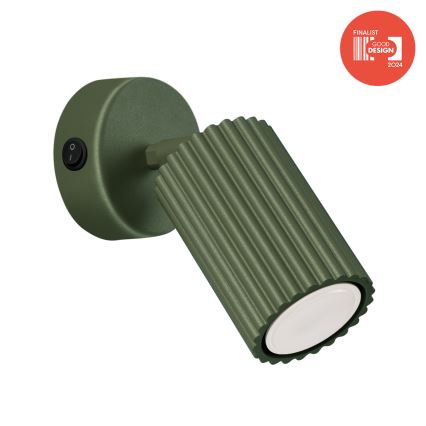 Brilagi - LED stensko reflektorsko svetilo CRESTO 1xGU10/10W/230V zeleno