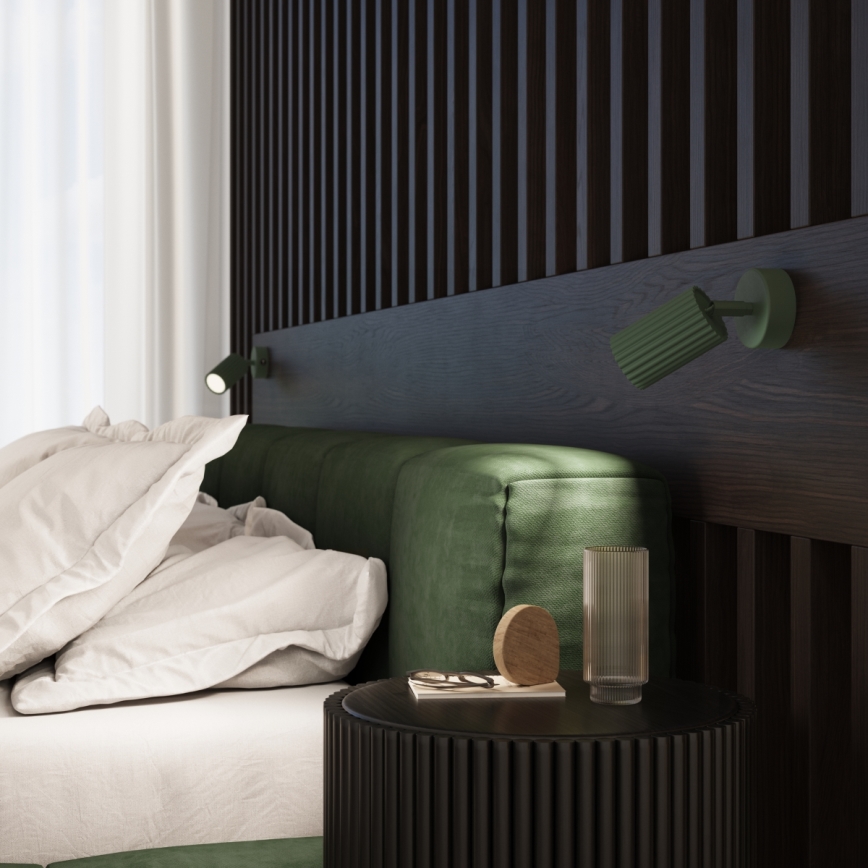 Brilagi - LED stensko reflektorsko svetilo CRESTO 1xGU10/10W/230V zeleno