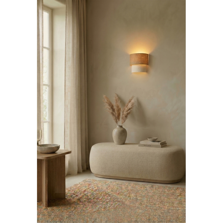 Brilagi - LED stensko svetilo BOHO ECO 1xE27/10W/230V bež/kremno