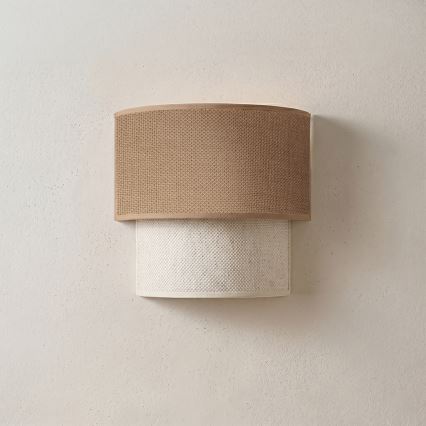 Brilagi - LED stensko svetilo BOHO ECO 1xE27/10W/230V bež/kremno