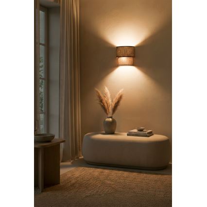 Brilagi - LED stensko svetilo BOHO ECO 1xE27/10W/230V rjavo