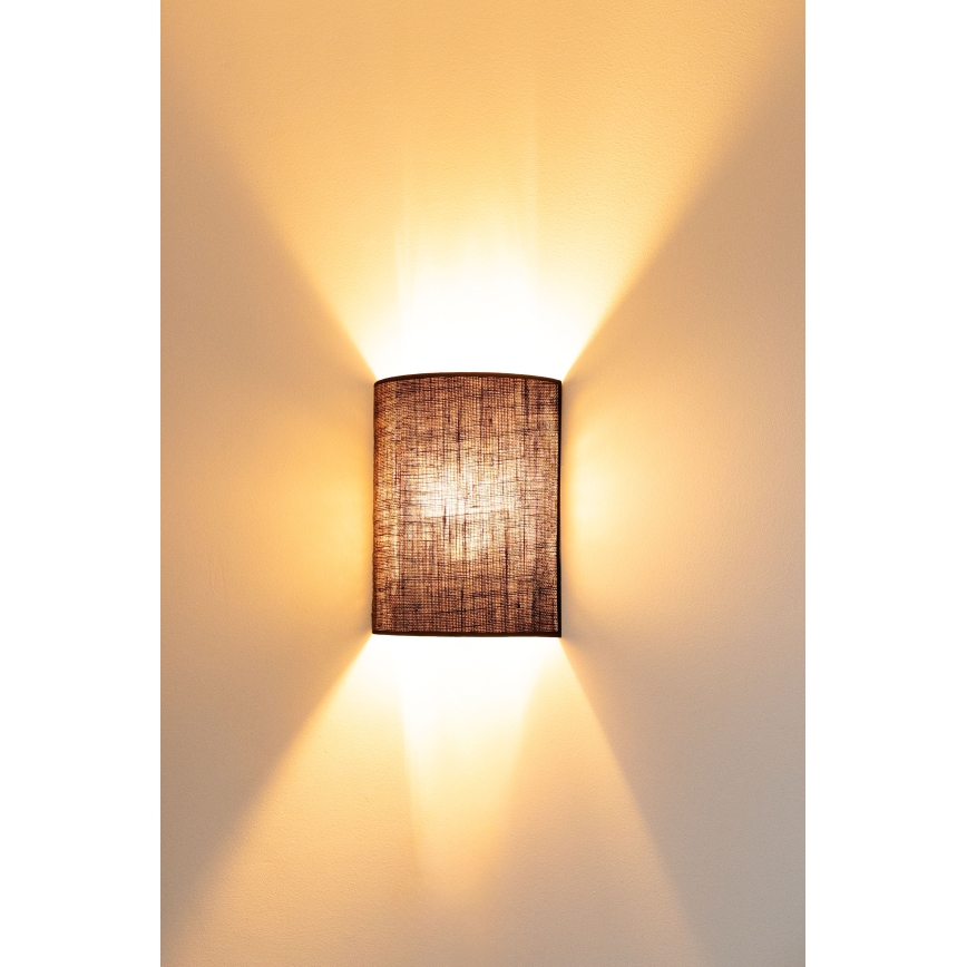 Brilagi - LED stensko svetilo BOHO STYLE 1xE27/15W/230V rjava