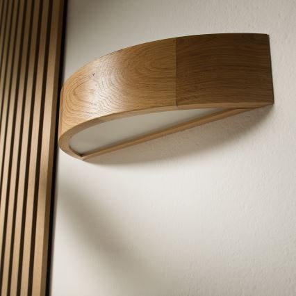 Brilagi - LED stensko svetilo CARVALHO 1xE27/15W/230V hrast