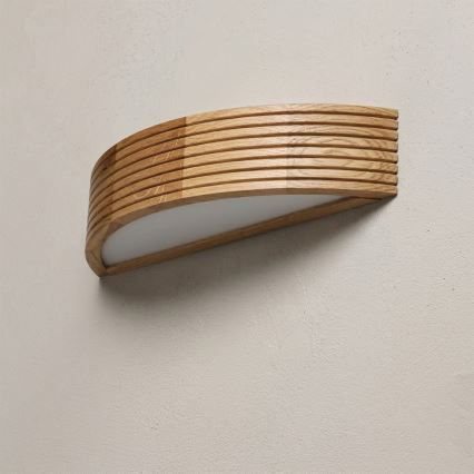 Brilagi - LED stensko svetilo CARVALHO MODERN 1xE27/60W/230V hrast