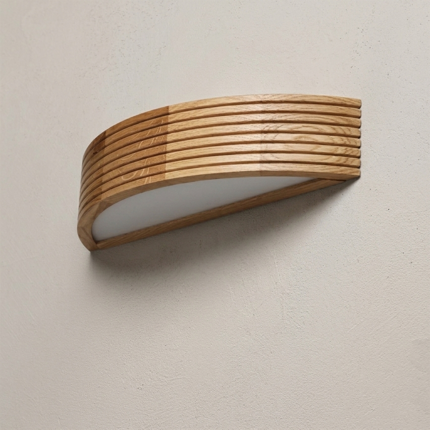 Brilagi - LED stensko svetilo CARVALHO MODERN 1xE27/60W/230V hrast