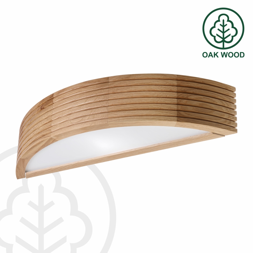 Brilagi - LED stensko svetilo CARVALHO MODERN 3xE27/60W/230V hrast