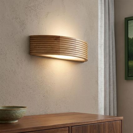Brilagi - LED stensko svetilo CARVALHO MODERN 3xE27/60W/230V hrast