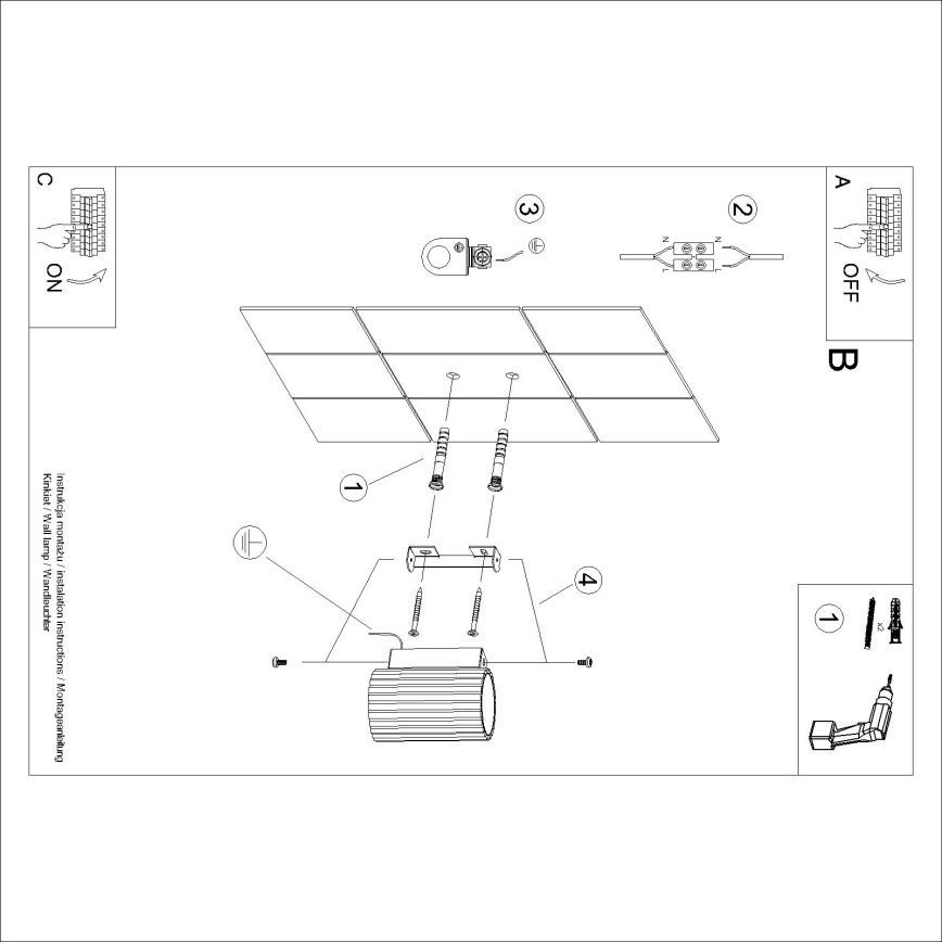 Brilagi - LED stensko svetilo CRESTO 1xGU10/10W/230V 10 cm bela