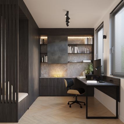 Brilagi - LED stensko svetilo CRESTO 1xGU10/10W/230V 10 cm črna