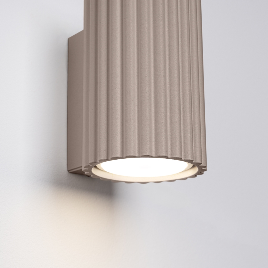 Brilagi - LED stensko svetilo CRESTO 1xGU10/10W/230V 10 cm taupe