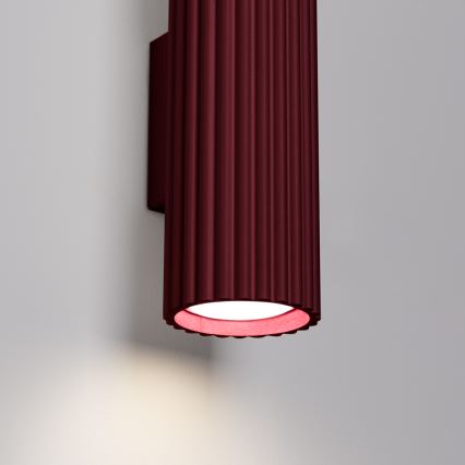 Brilagi - LED stensko svetilo CRESTO 2xGU10/10W/230V 20 cm bordo