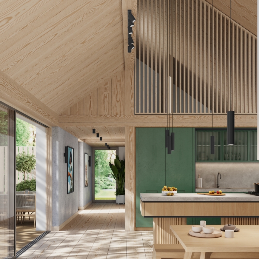 Brilagi - LED stensko svetilo CRESTO 2xGU10/10W/230V 30 cm črno