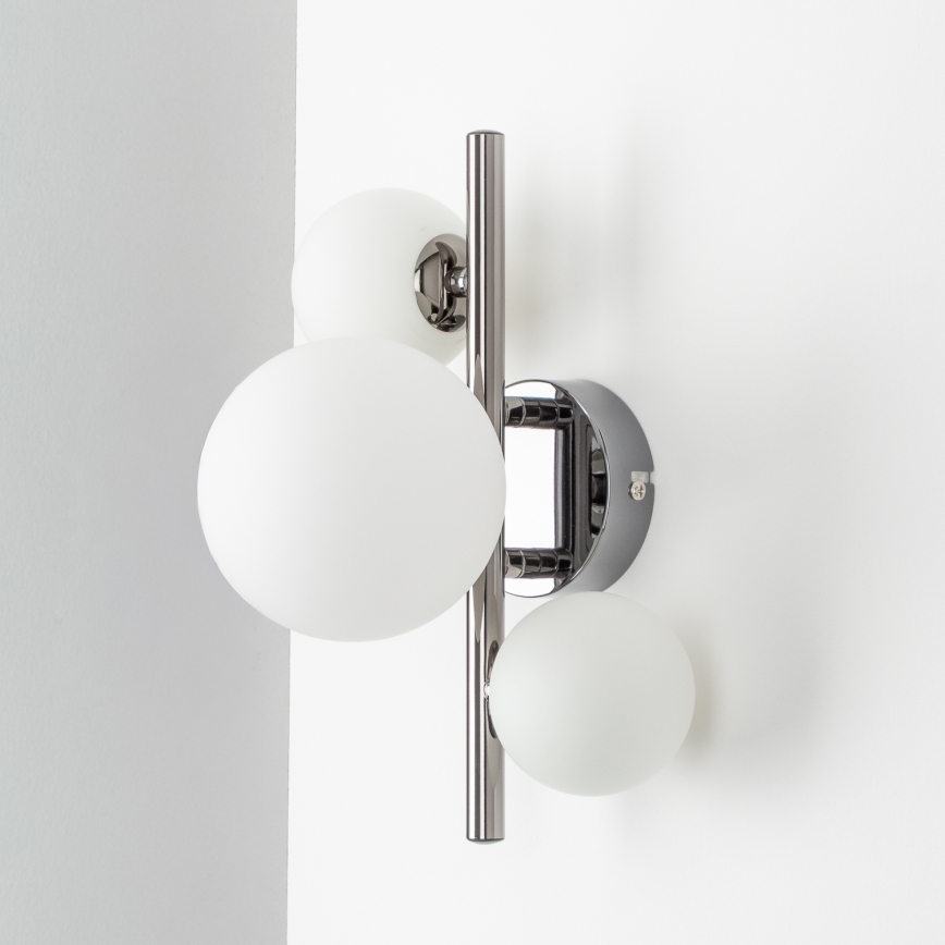 Brilagi - LED stensko svetilo MILLA 3xG9/3W/230V črni krom/bela