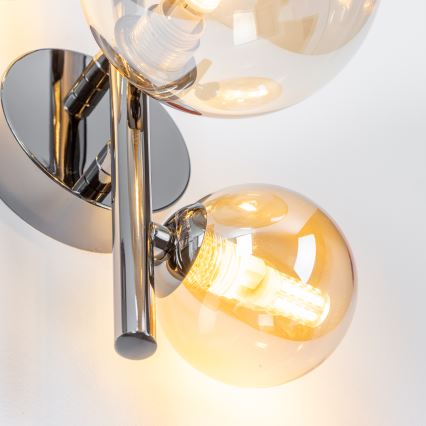 Brilagi - LED stensko svetilo MILLA 3xG9/3W/230V črno-krom/zlato