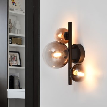 Brilagi - LED stensko svetilo MILLA 3xG9/3W/230V rjava/dimno rjava