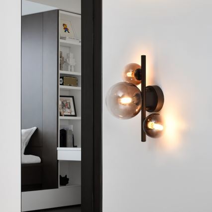 Brilagi - LED stensko svetilo MILLA 3xG9/3W/230V rjava/dimno rjava