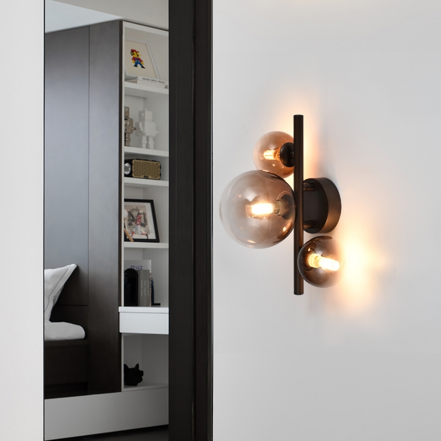 Brilagi - LED stensko svetilo MILLA 3xG9/3W/230V rjava/dimno rjava