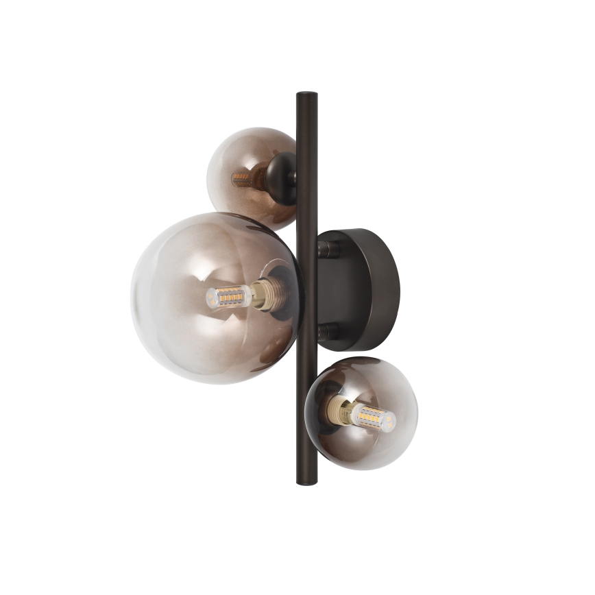 Brilagi - LED stensko svetilo MILLA 3xG9/3W/230V rjava/dimno rjava