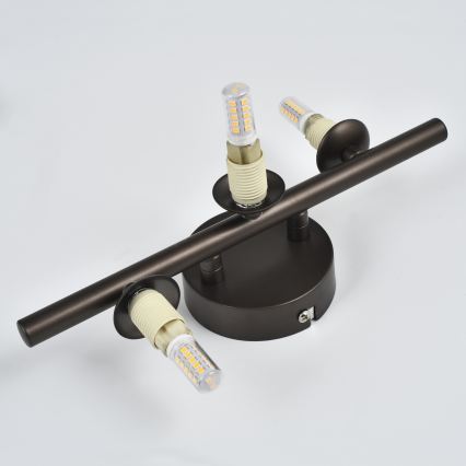 Brilagi - LED stensko svetilo MILLA 3xG9/3W/230V rjava/dimno rjava