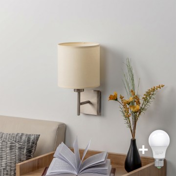 BRILAGI - LED stensko svetilo NUBILA 1xE27/60W/230V mat krom/krem